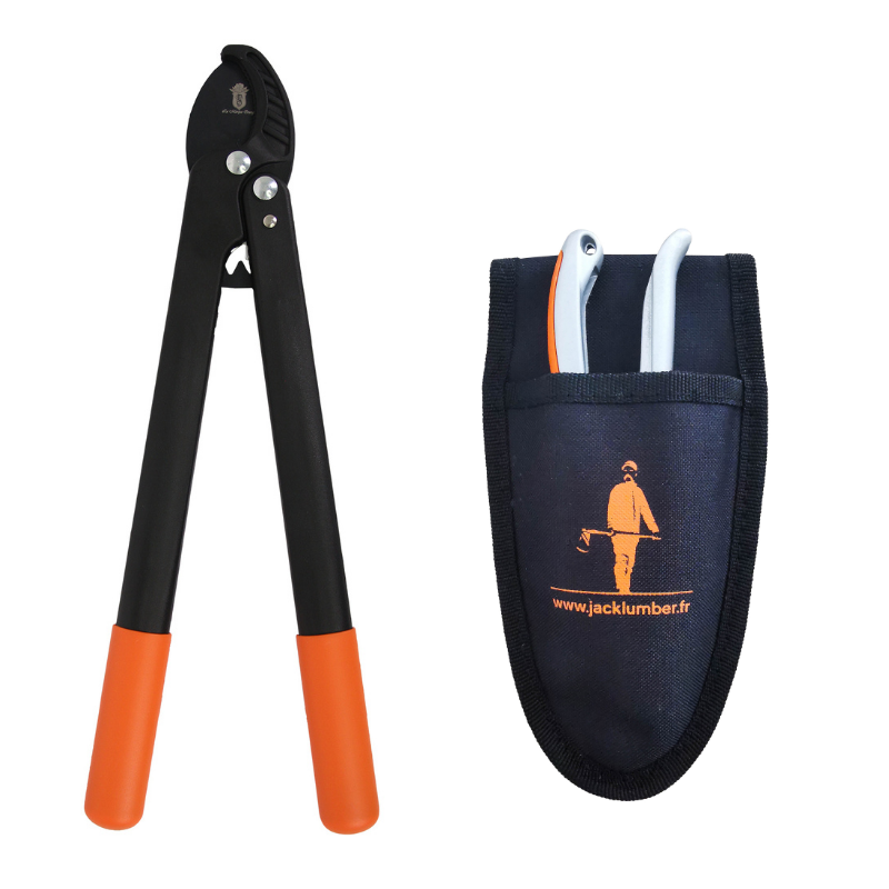 Coupe branche fibre + sécateur à galet