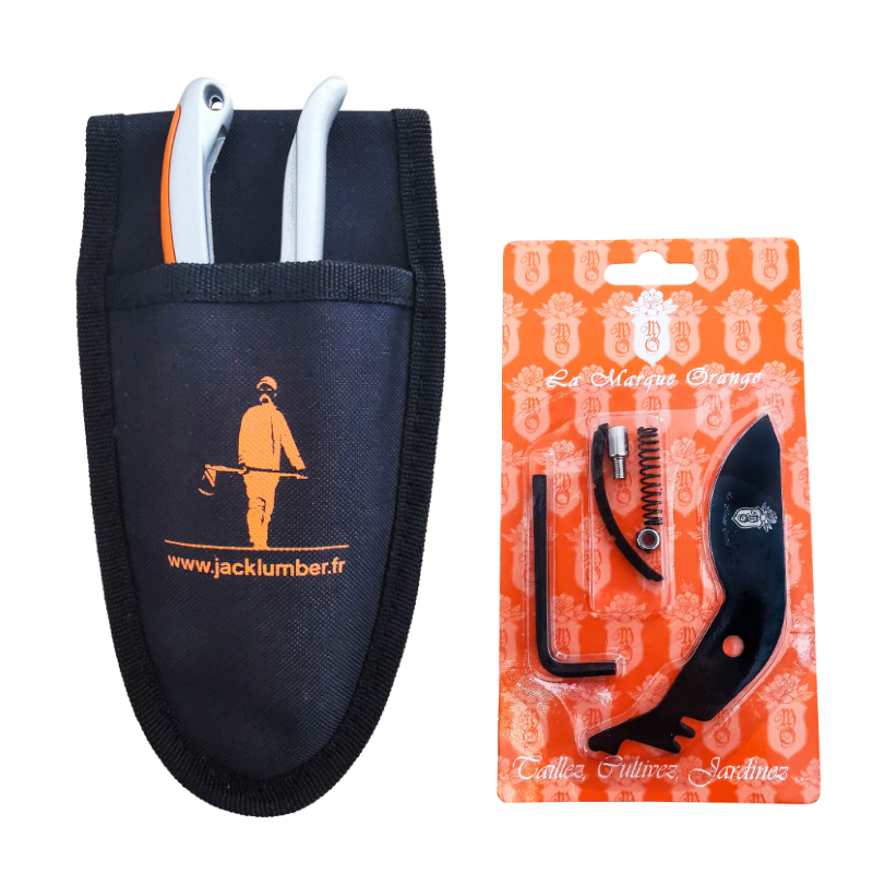 Coupe-Branche Télescopique Crémaillère + Sécateur Galet + Lames – Image 3